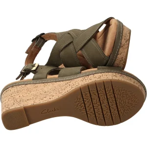 Clarks Originals Elleri Rae – Sandales À Plateforme – Grün magasin france 12