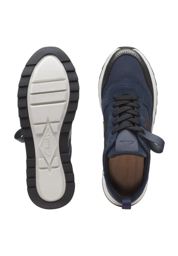 marque pas cher en ligne Clarks Baskets Basses – Blue 4