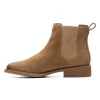 Clarks Cologne Arlo2 – Boots À Talons – Dark Sand Suede de garantie authentique 19