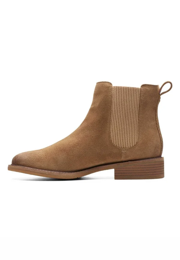 Clarks Cologne Arlo2 – Boots À Talons – Dark Sand Suede de garantie authentique 1