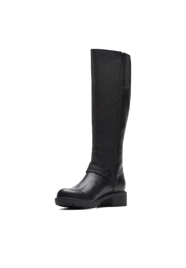 Clarks Hearth Rae – Bottes – Black Leather grossiste en ligne 3