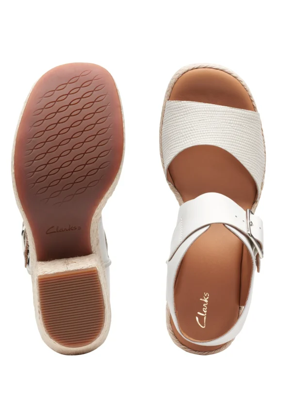 Clarks Kimmeihi Strap D – Sandales À Plateforme – Beige soldes magasin 4