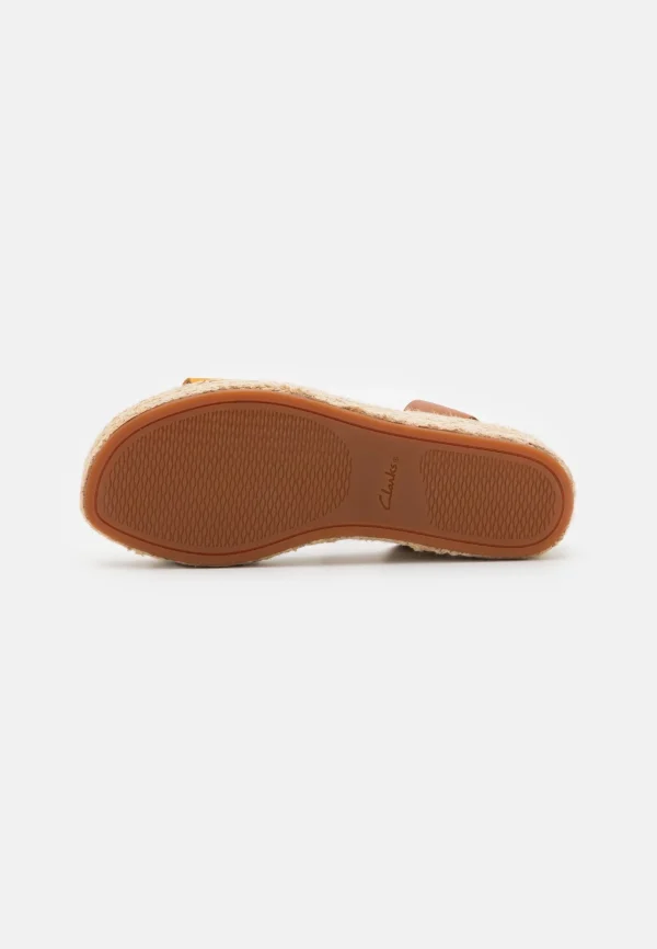 Clarks Kimmei Ivy – Sandales À Plateforme – Dark Tan Combi magasin pour 6