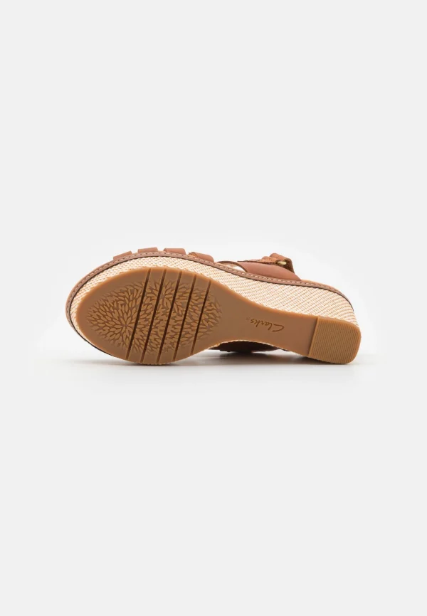 Clarks Elleri Grace – Sandales À Plateforme – Tan mode 6