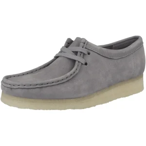 Clarks Wallabee – Chaussures À Lacets – Grey Nubuck Réductions 9