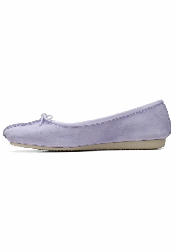 REMISE allant Clarks Ballerines – Lilac Suede 1