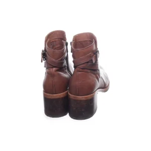 Clarks Heeled Boots Brown SHOES-EU-40 Women soldes pas cher 15