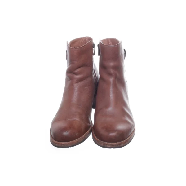 Clarks Heeled Boots Brown SHOES-EU-40 Women soldes pas cher 3