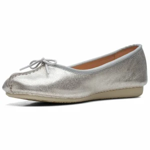 magasin france Clarks Ballerines – Silver Metallic 11