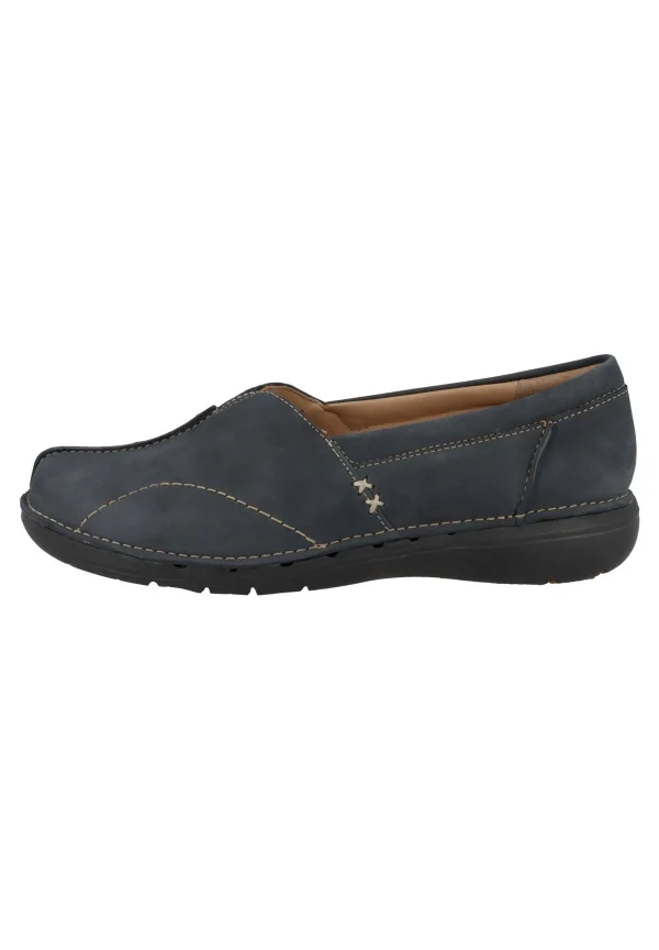 magasin en ligne france Clarks Un Loop Stride – Mocassins – Navy Nubuck 1