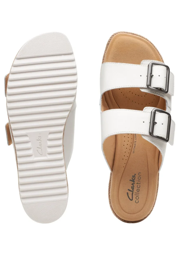 magasin en ligne france Clarks Lana Beach – Mules – White 4