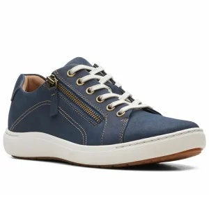 Clarks Nalle Lace – Baskets Basses – Navy Nubuck excellente qualité 9