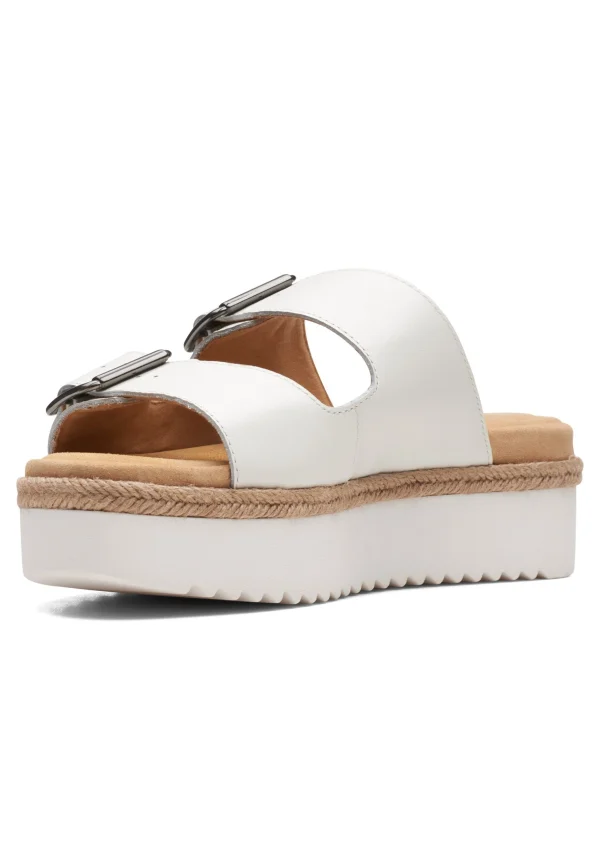 magasin en ligne france Clarks Lana Beach – Mules – White 3