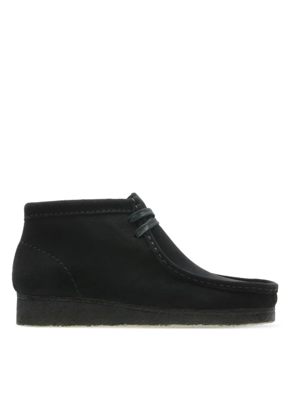 Clarks Originals Boots À Talons – Schwarzes Veloursleder qualité d’originales 3