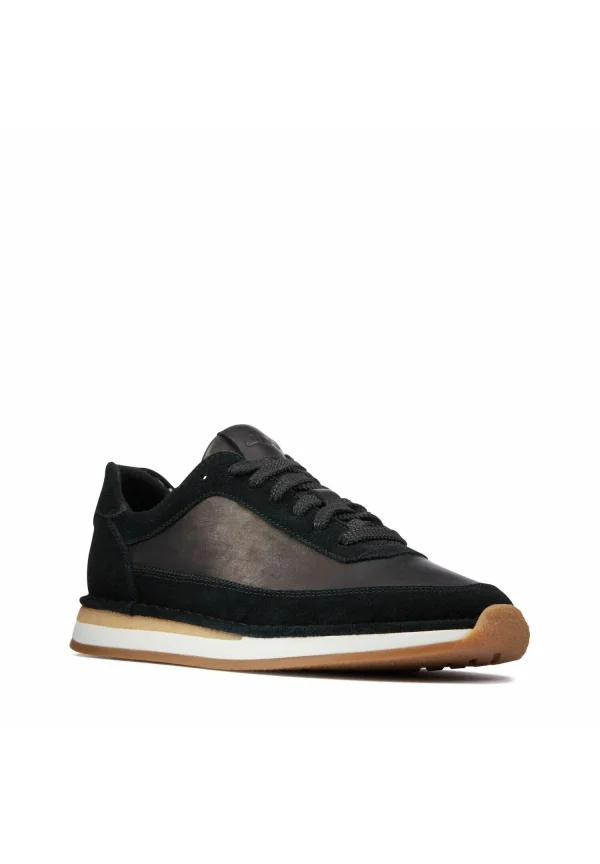 Clarks Run Lace – Baskets Basses – Black Combi Suede Authenticité garantie 5