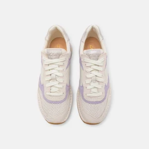 marque pas cher Clarks Craftrun – Baskets Basses – White/Lilac 18