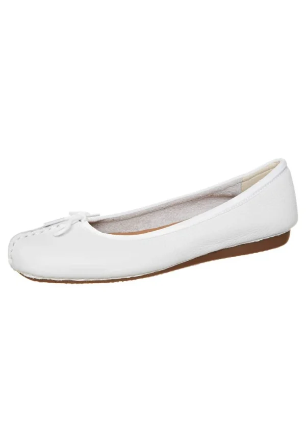 luxe soldes Clarks Freckle Ice – Ballerines – White 4