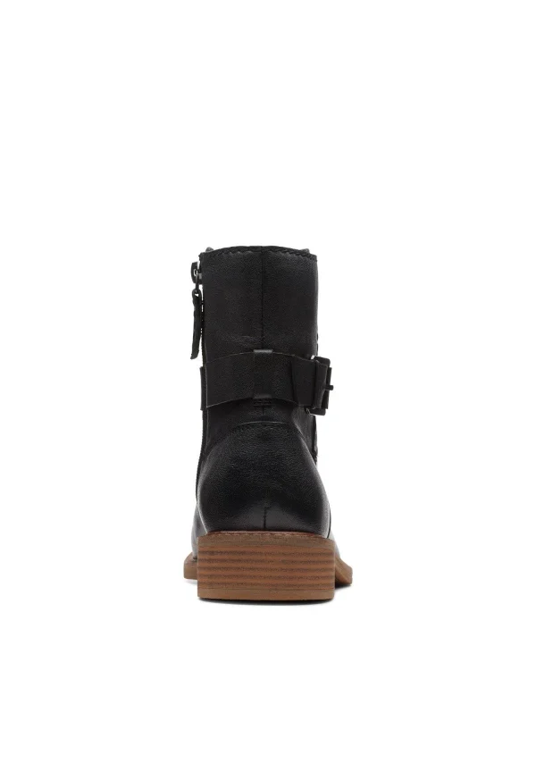 en ligne vente Clarks Cologne Strap – Boots À Talons – Black Leather 4