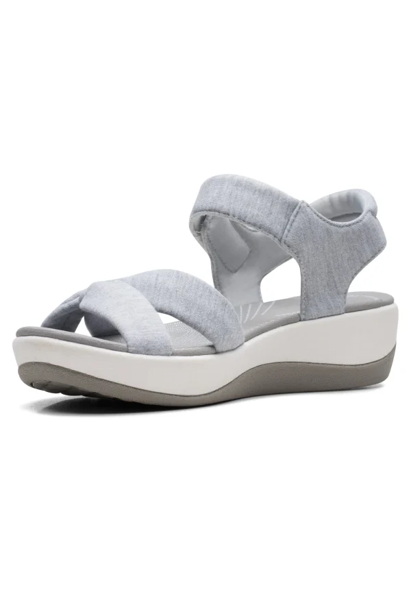 a Prix Discount Clarks Arla Shore-D – Sandales Compensées – Grey 3