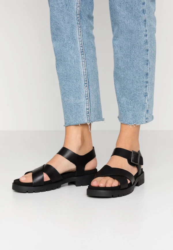 soldes pas cher Clarks Orinoco Strap – Sandales À Plateforme – Black 1