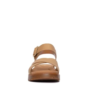 Clarks Orinoco Strap – D – Sandales À Plateforme – Light Tan Lea grande qualité 14