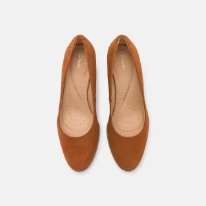 Top ventes Clarks Freva Court – Escarpins À Talons Hauts – Caramel 18