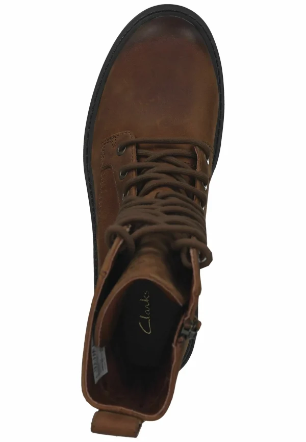 Clarks Bottines À Lacets – Brown Snuff soldes luxe 4