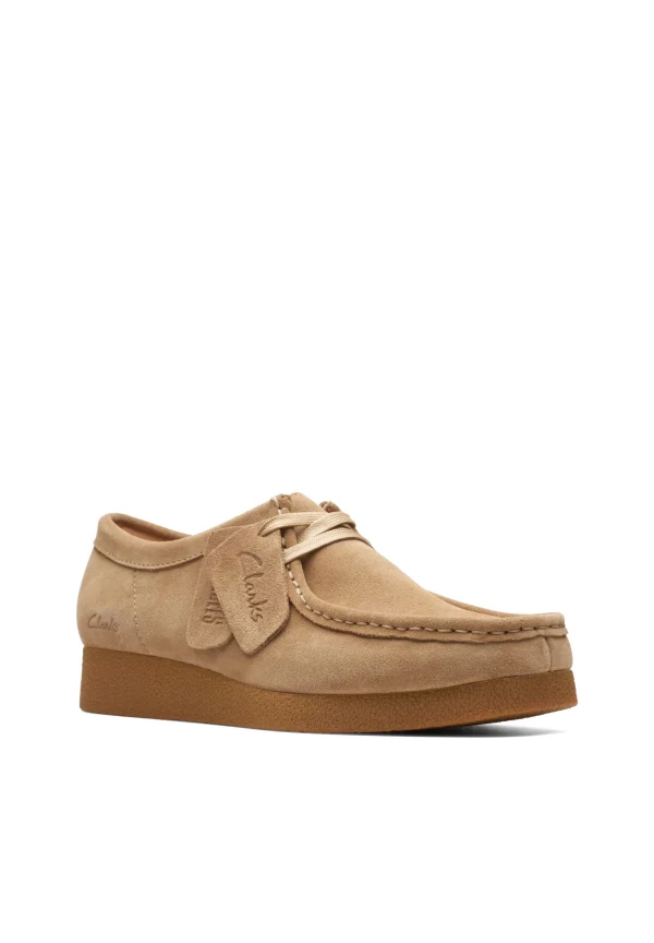 Clarks Wallabeeevosh – D – Chaussures À Lacets – Dark Sand Suede boutique 3