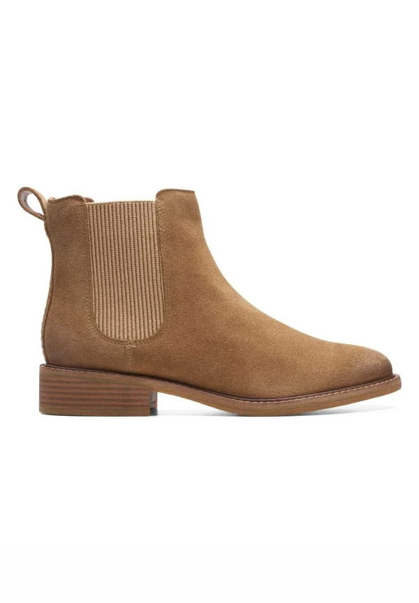 Clarks Cologne Arlo2 – Boots À Talons – Dark Sand Suede de garantie authentique 5