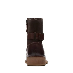 Clarks Cologne Strap – Bottines – Dark Brown Combi SOLDES TOUT À 12