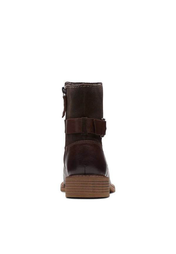 Clarks Cologne Strap – Bottines – Dark Brown Combi SOLDES TOUT À 4