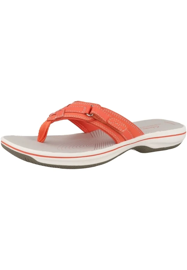 fashioniable Clarks Brinkley Sea – Tongs – Bright Coral (26158581) 3