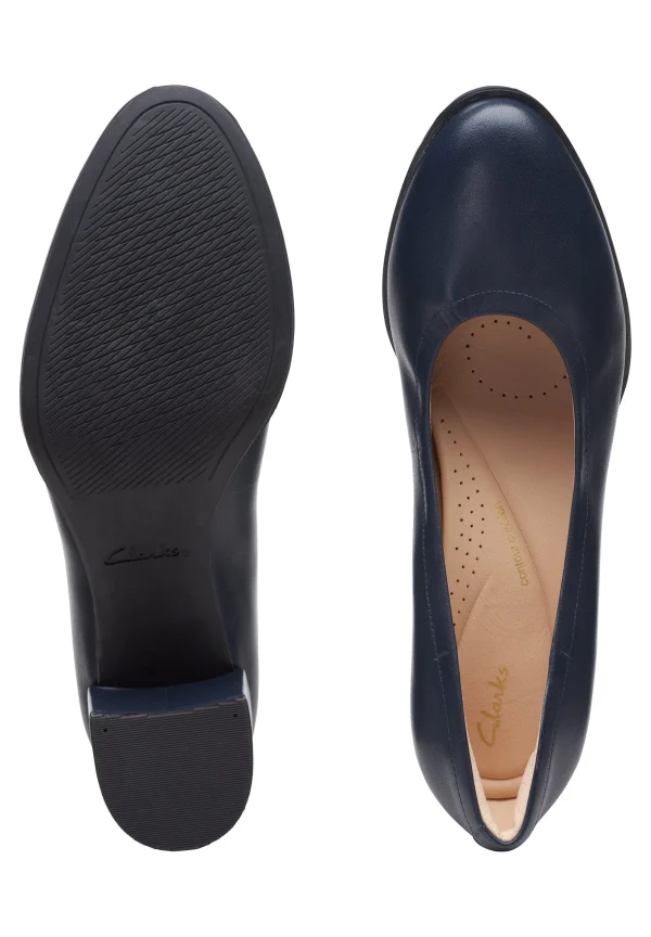 Clarks Freva55 Court – D – Escarpins – Blue remise en ligne 4