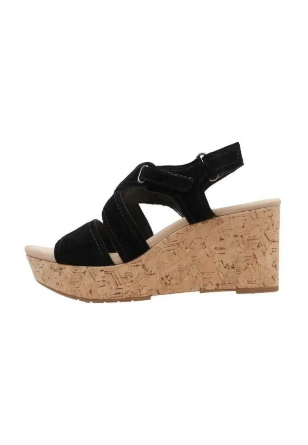 Clarks Rose Way – Sandales À Talons Hauts – Black vente luxe pas cher 1