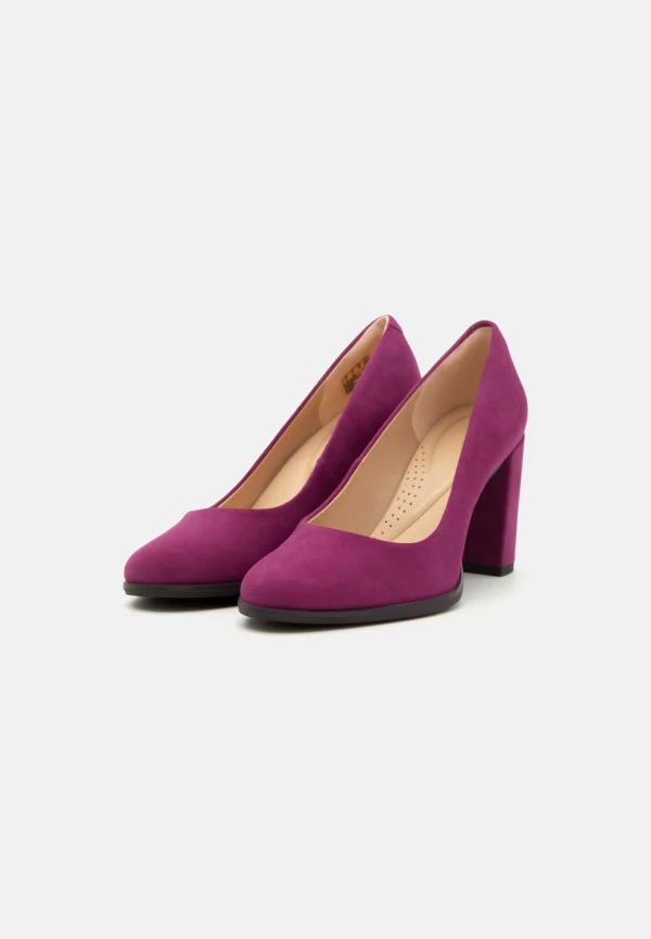 marque pas cher Clarks Freva – Escarpins À Talons Hauts – Purple 4