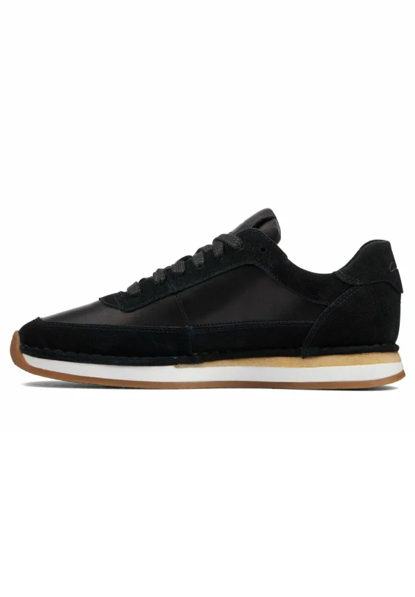 Clarks Run Lace – Baskets Basses – Black Combi Suede Authenticité garantie 1