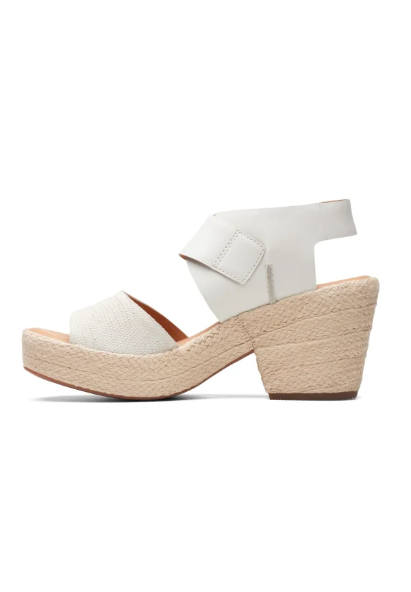 Clarks Kimmeihi Strap D – Sandales À Plateforme – Beige soldes magasin 1