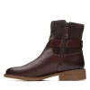 Clarks Cologne Strap – Bottines – Dark Brown Combi SOLDES TOUT À 22