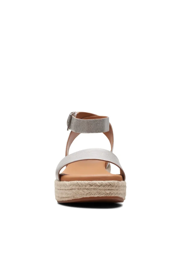 luxe soldes Clarks Kimmei Ivy – D – Sandales Compensées – Silvercoloured 6