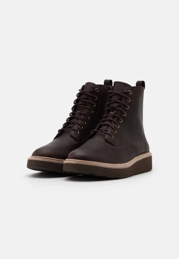 à prix réduits Clarks Trace Pine – Bottines À Plateau – Burgundy 4