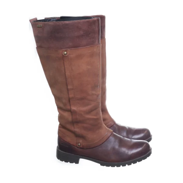 Clarks Boots Brown SHOES-EU-39 Women pas cher 1